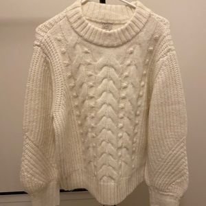 Classic fisherman’s sweater white